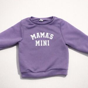 Mama's Mini Purple Kids Sweatshirt